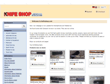 Tablet Screenshot of knifeshop.com